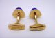 Cartier Cufflinks replica Gold & Blue (2)_th.JPG